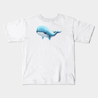 Cute Whale Drawing Kids T-Shirt